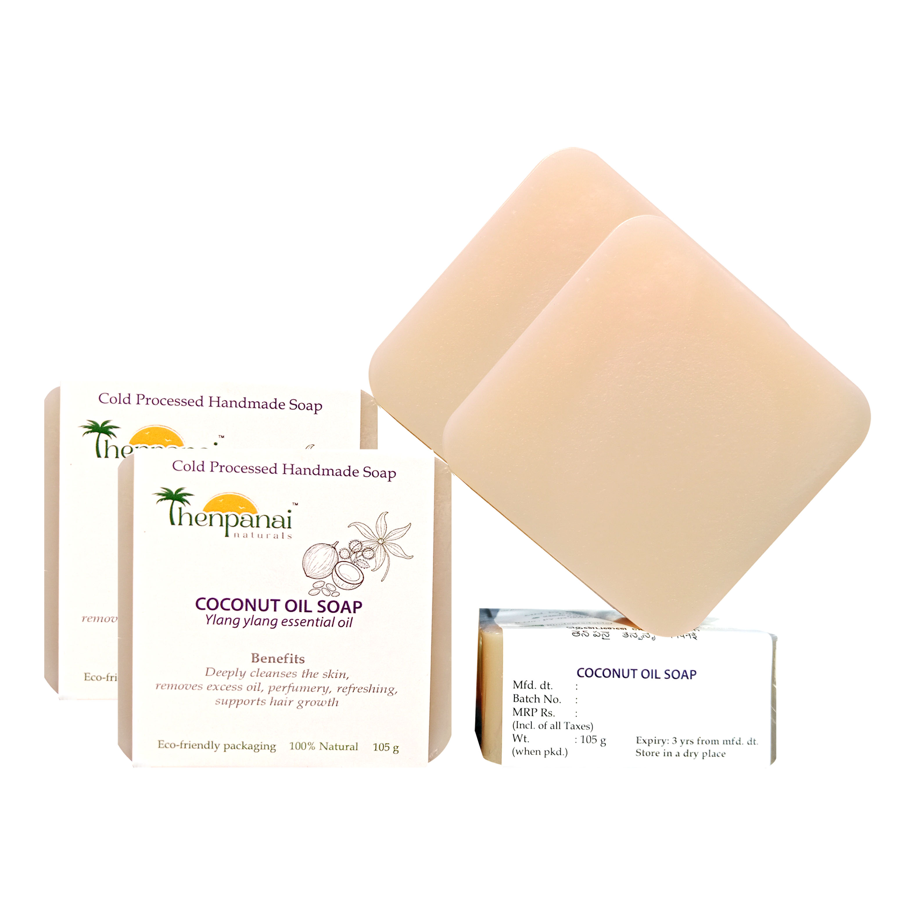 Coconut Oil Soap with Ylang Ylang Essential Oil