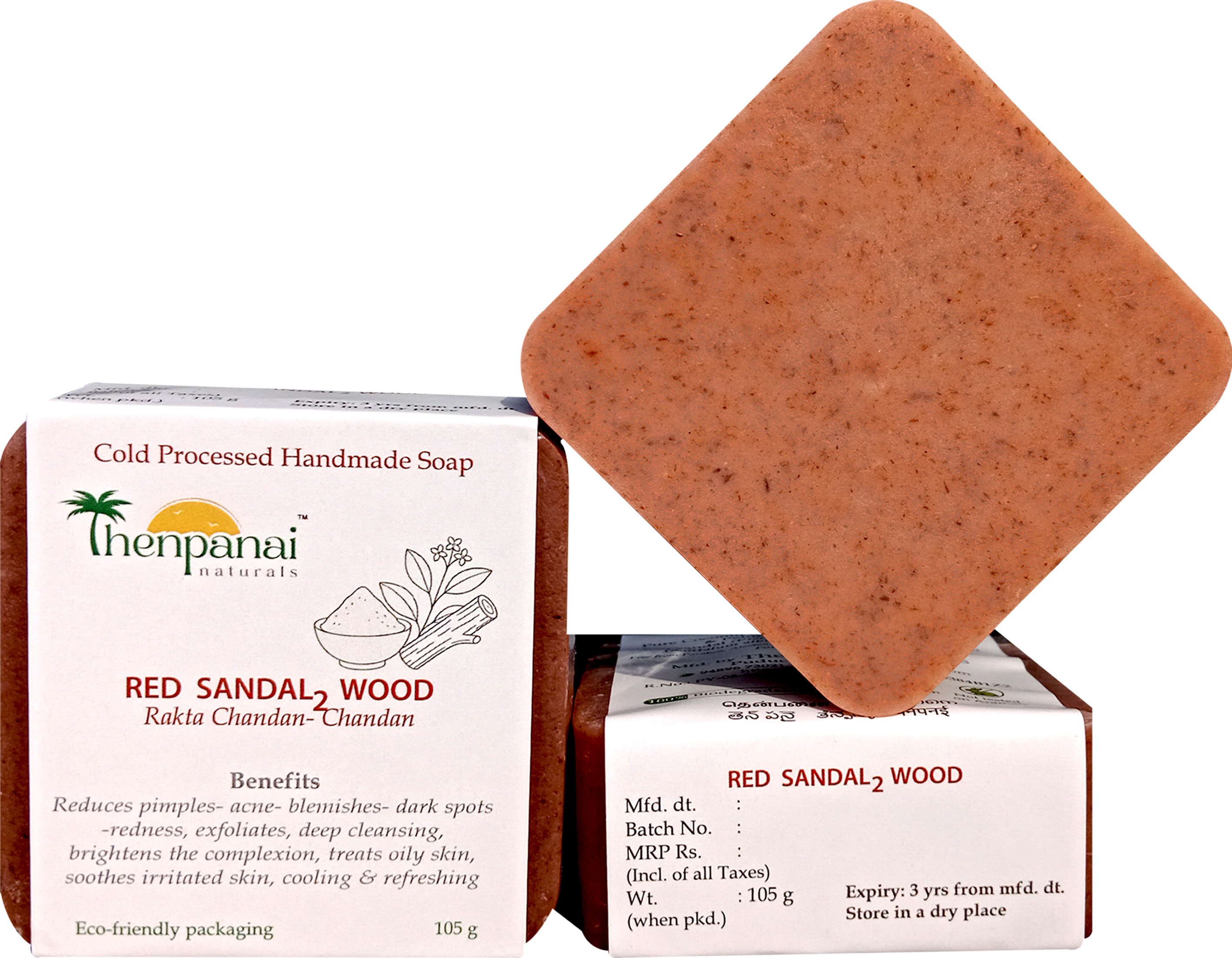 Red Sandal2 Wood Soap